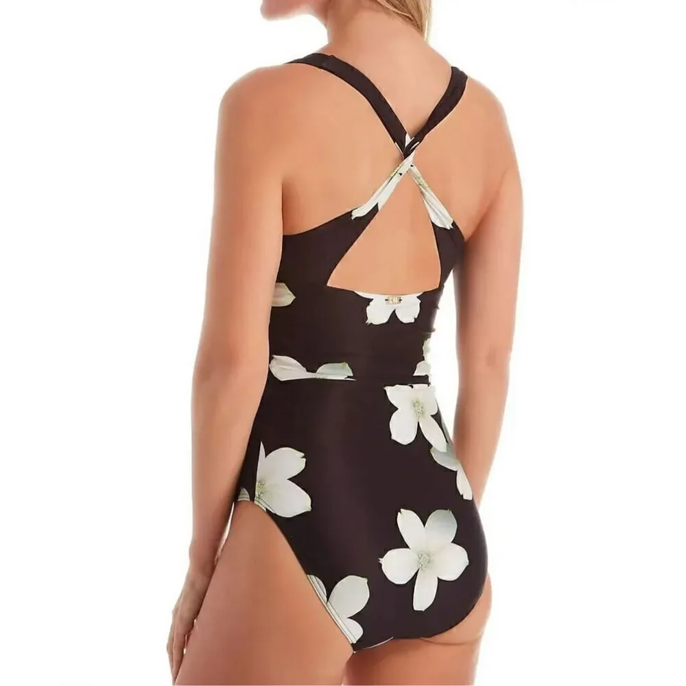 New. Lauren Ralph Lauren floral swimsuit. Size 8 Retails $165